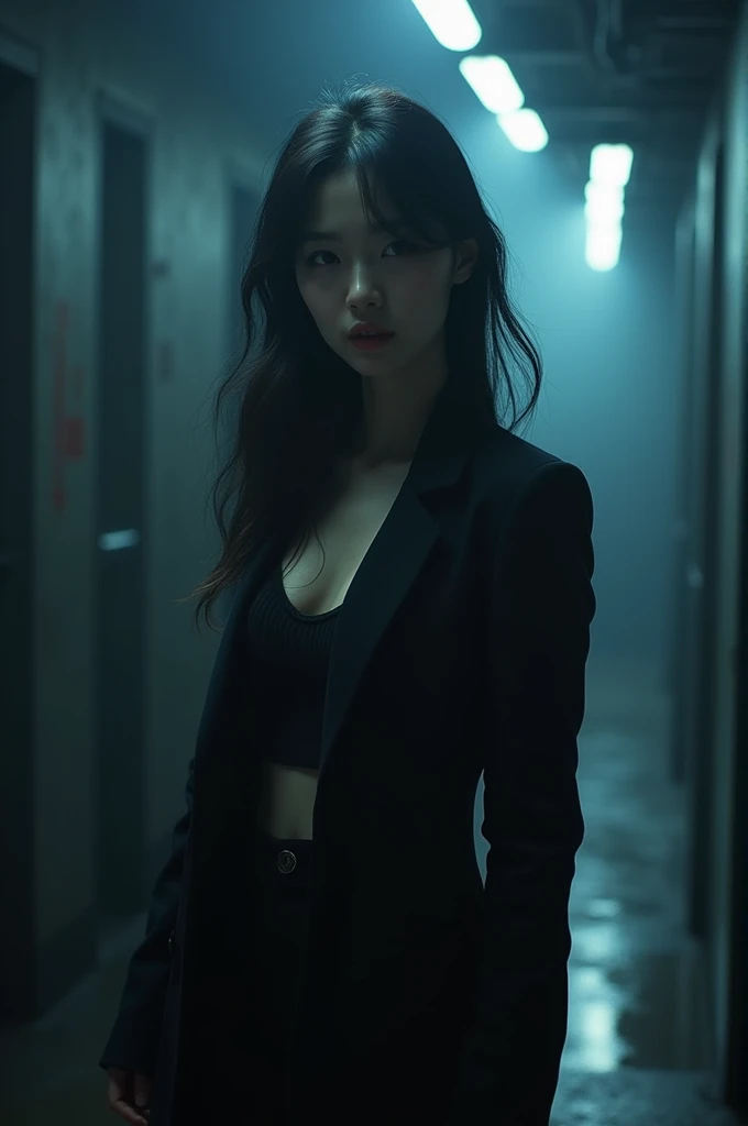 Kpop idol in a dark place