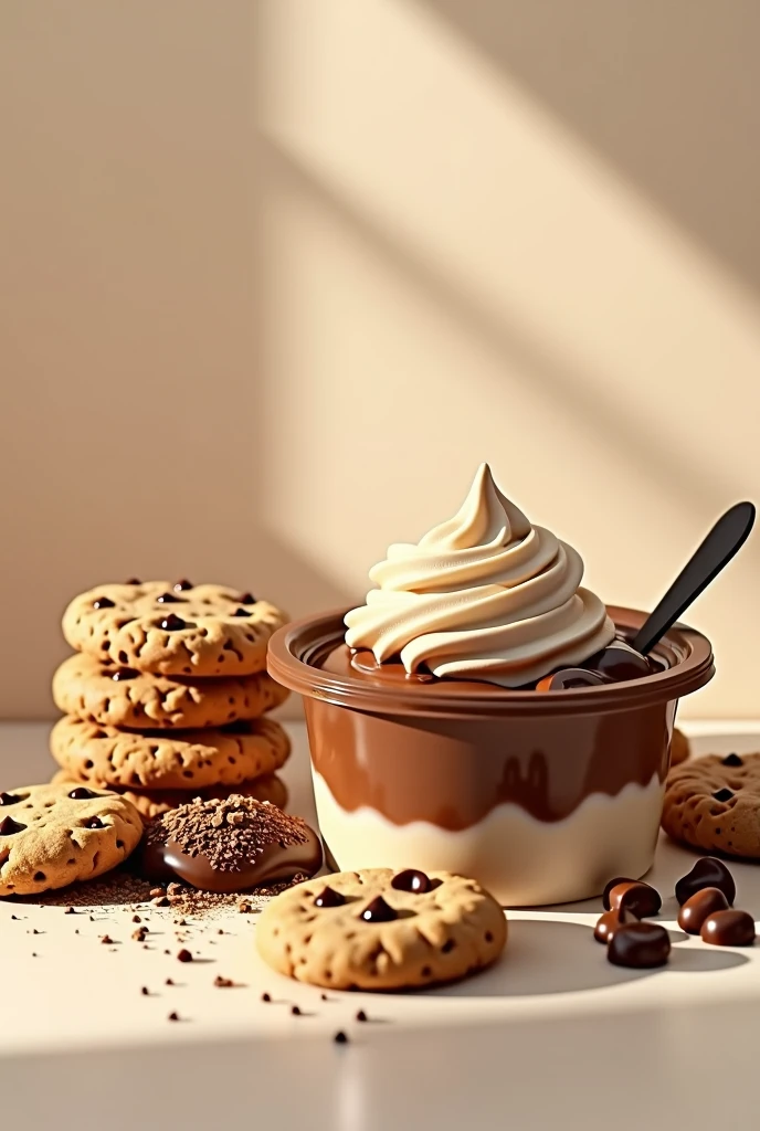 Make me a packet of coffee yogurt and some coffee cookies