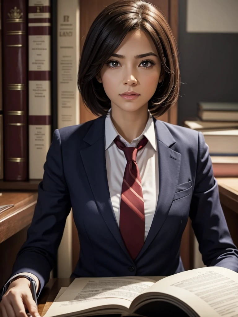 Create a female character who is a lawyer 