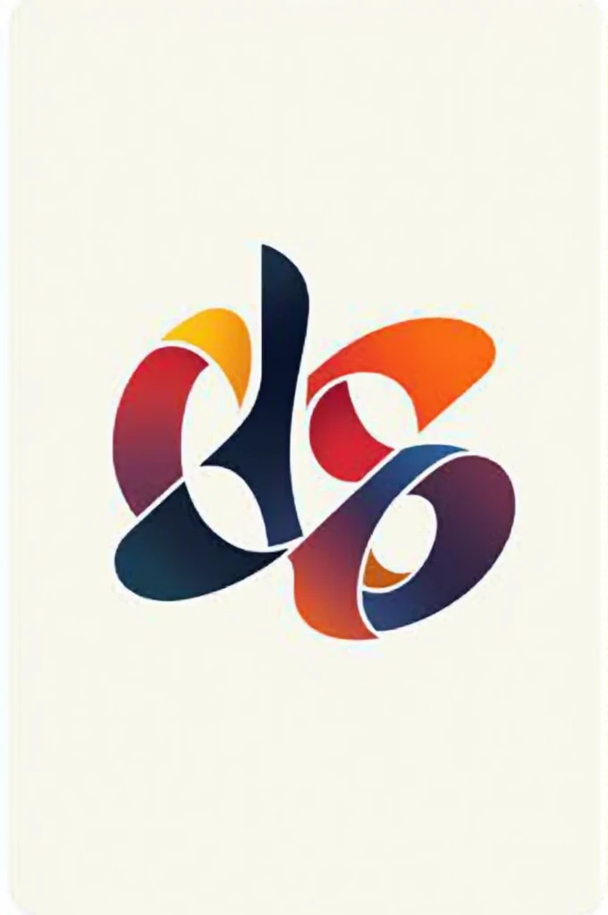 letter logo that says idrussandi with modern abstract aesthetic letter patterns and various colors