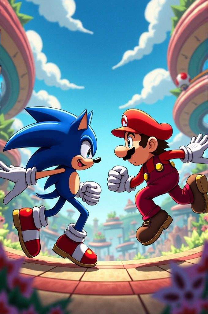 Sonic Vs Mario Anime