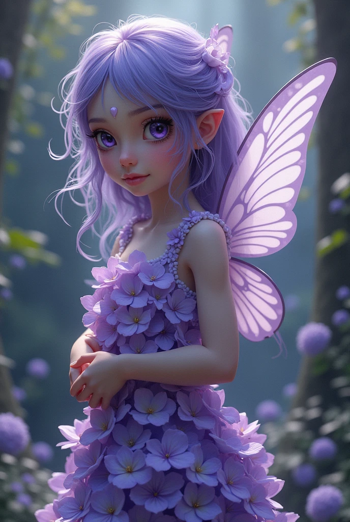 lilac anime fairy kid