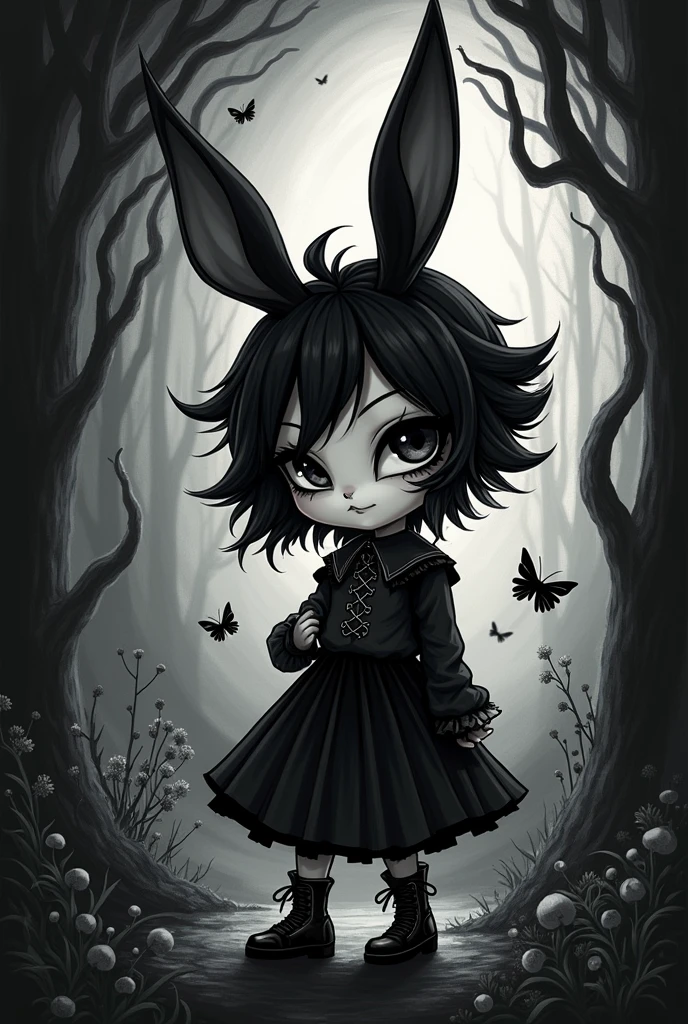 Create a Kuromi with the text Stephanie
