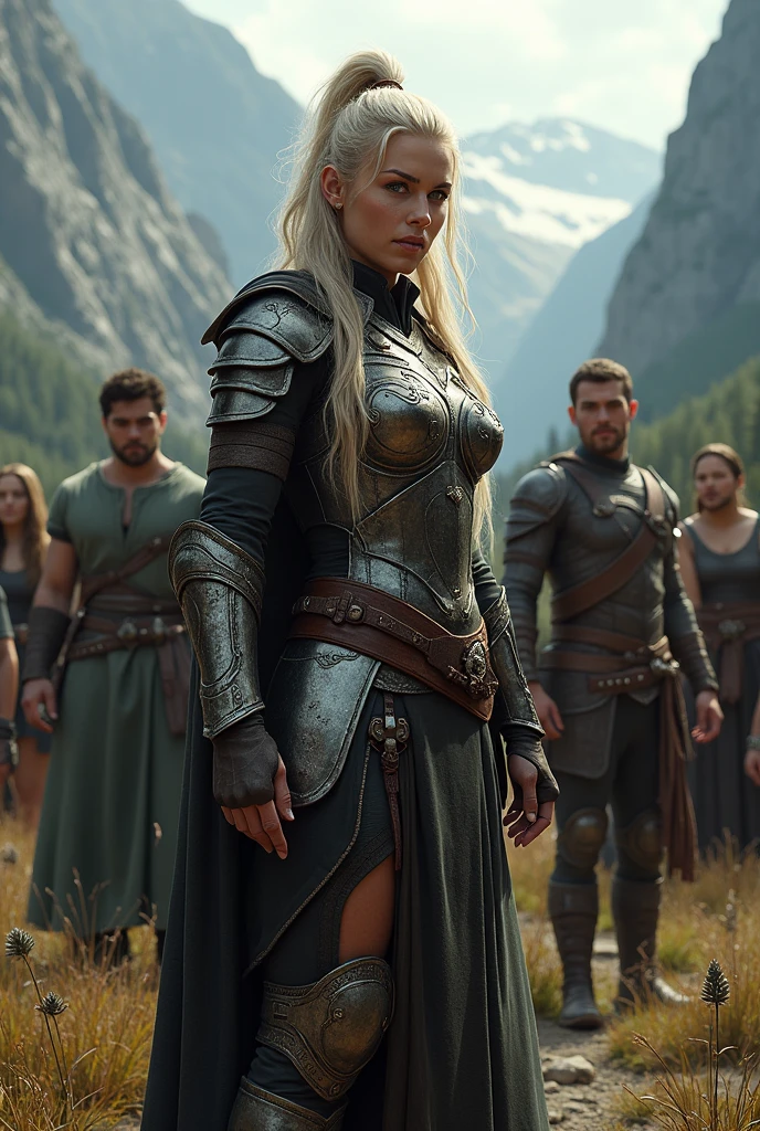 He gathered a group of trusted people: freya, A skilled warrior with an indomitable spirit