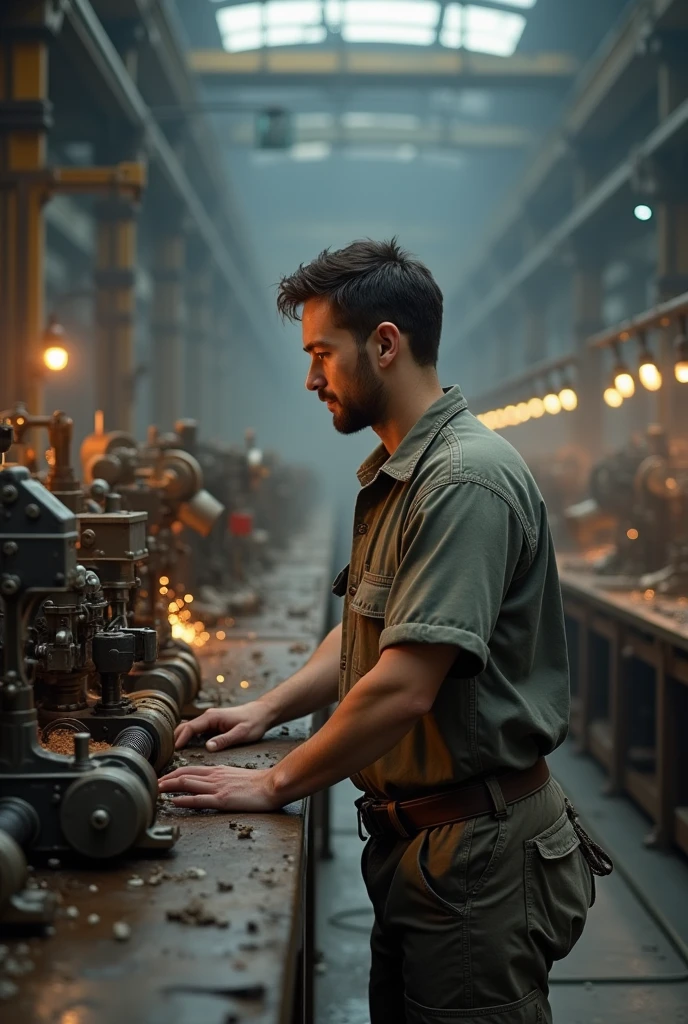 a humble worker on a production line.