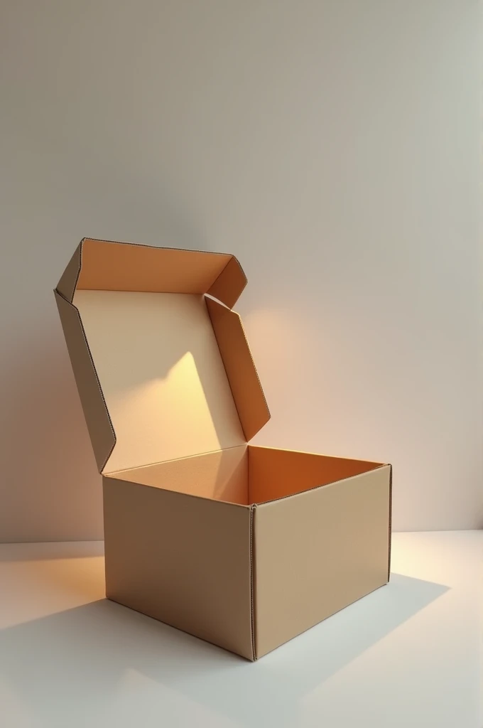 Generate image of an open box for logo