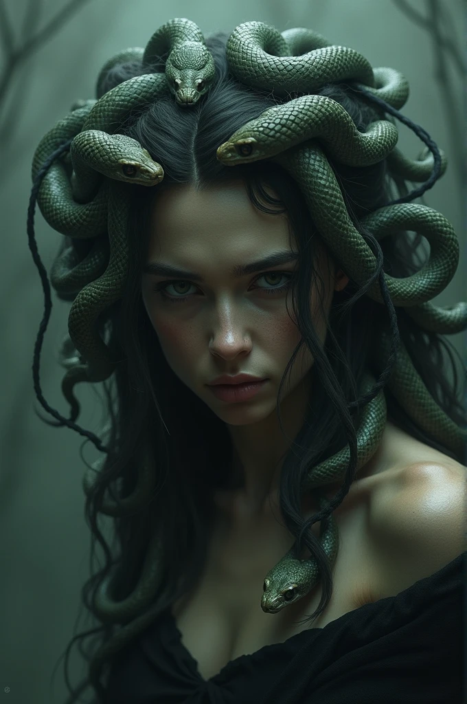 A mourning Medusa