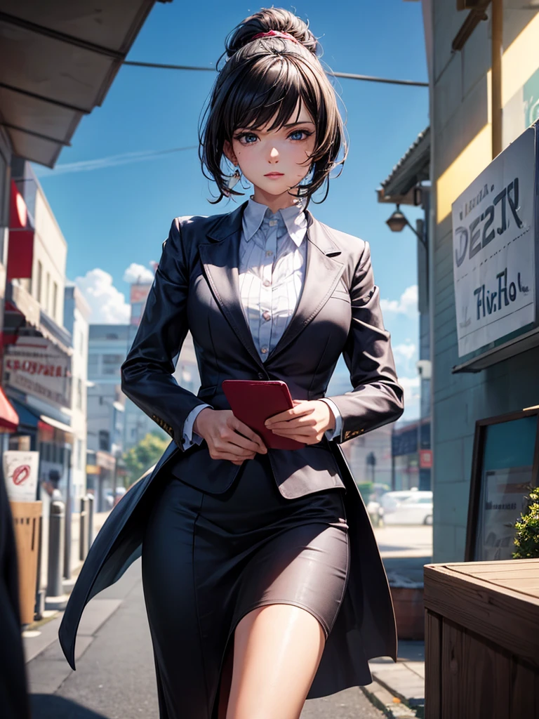 Create a female character who is a lawyer