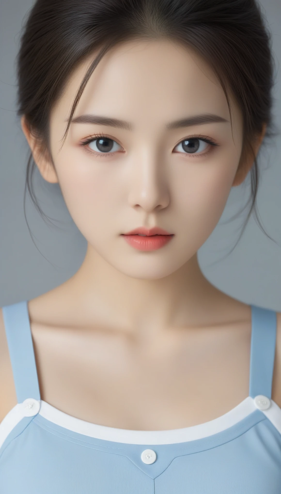 8k, Ultra-high resolution, Highest quality, masterpiece, 三分割法によるphotograph,Surreal, photograph,One Woman, (:1.3), cute, cute顔, 細部までBeautiful Eyes, 細かくdetailedに,masterpiece,One Girl:1.2,Japanese women,kindergarten,close up,glaring,Black hair,braid,(twin braids:1.0),ID photo,(kindergarten uniforms:1.3),Eccentric,Future City,white collar,((Fusion of humans and androids)),(Beautiful attention to detail),Subtle details, detailedな顔,anger,Attractive eyes,(ポートレートphotograph:1.4),(Photorealistic images:1.4),Fantasy art,(Beautiful Face:1.4),美しくAttractive eyes、Beautiful Eyes,Silver residue,(Tight waist:1.4)、(Beautiful with perfect body proportions:1.4),Pink Lips,profile,(((Ideal body type))),A-cup small breasts :2,、Portraiture:2、Perfect Anatomy、鮮明なdetailed、detailed,Fashion magazine cover,Thin lips,完璧でBeautiful Face ,完璧でcute顔, Skin with attention to detail, Perfect limbs、Narrow waist,Surreal,Light and shadow,spotlight