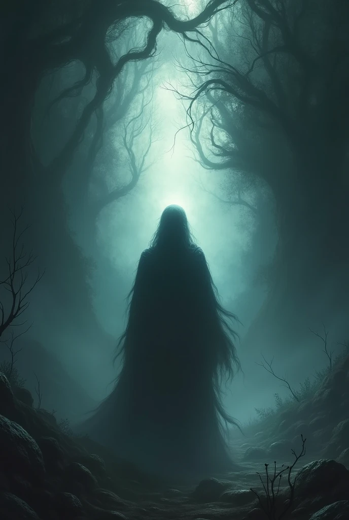 image of a person in the world of darkness and light