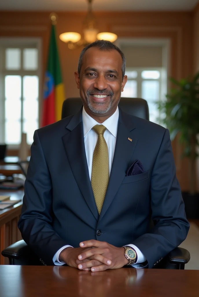Office of prime minster of ethiopia.and his name is abdusebur zekeriya.and make the office modernize and lighty
I said office