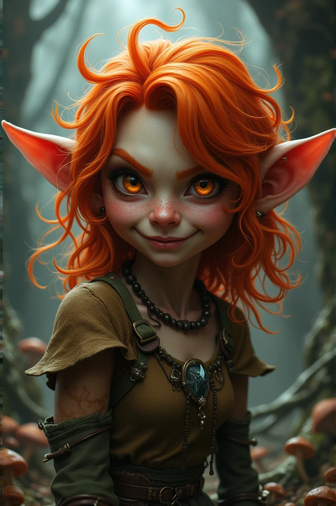 Red haired female goblin