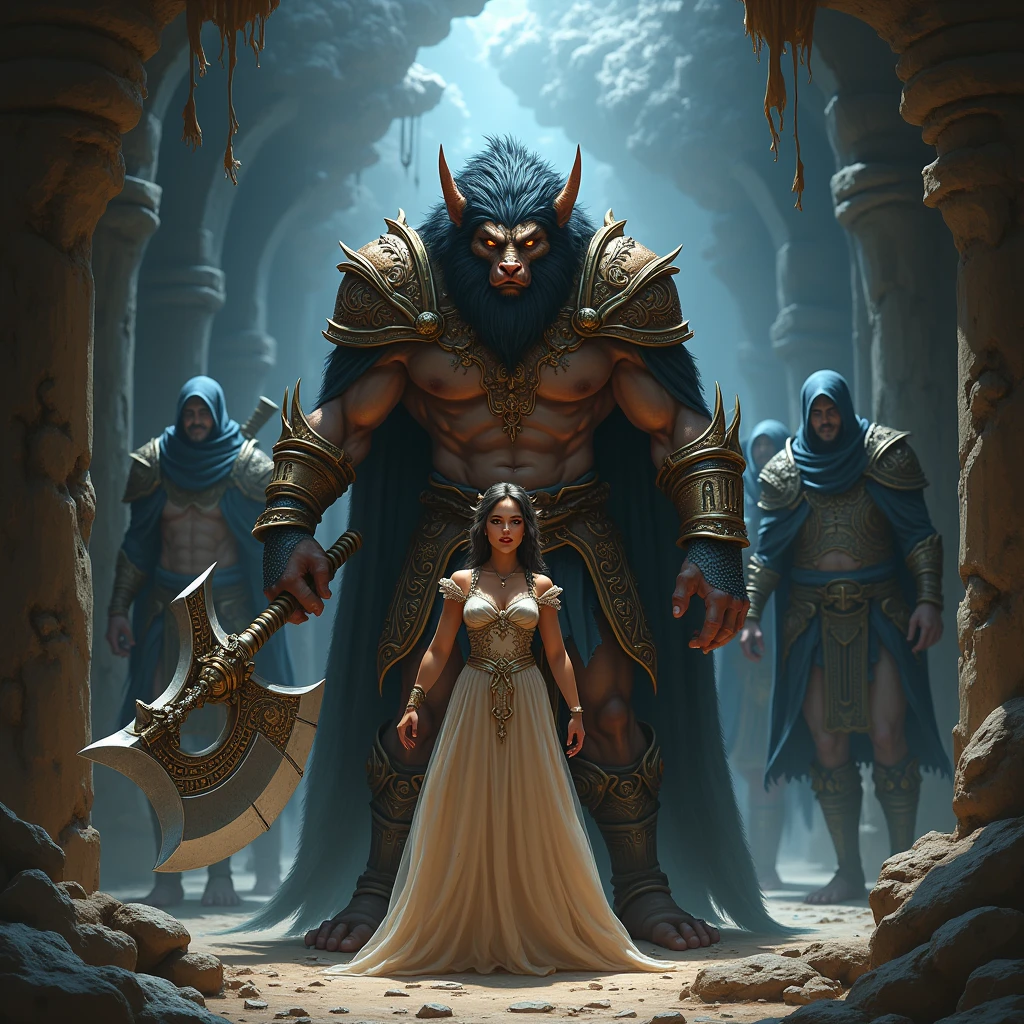 The half-human, half-beast warrior rescues the princess who was kidnapped by a group of thieves and becomes a hero of the country.、Dungeons&Dragons