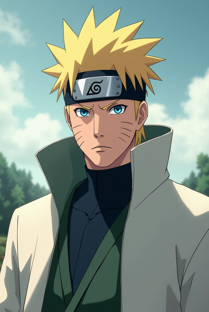 Minato the fourth Hokage from Naruto from the front