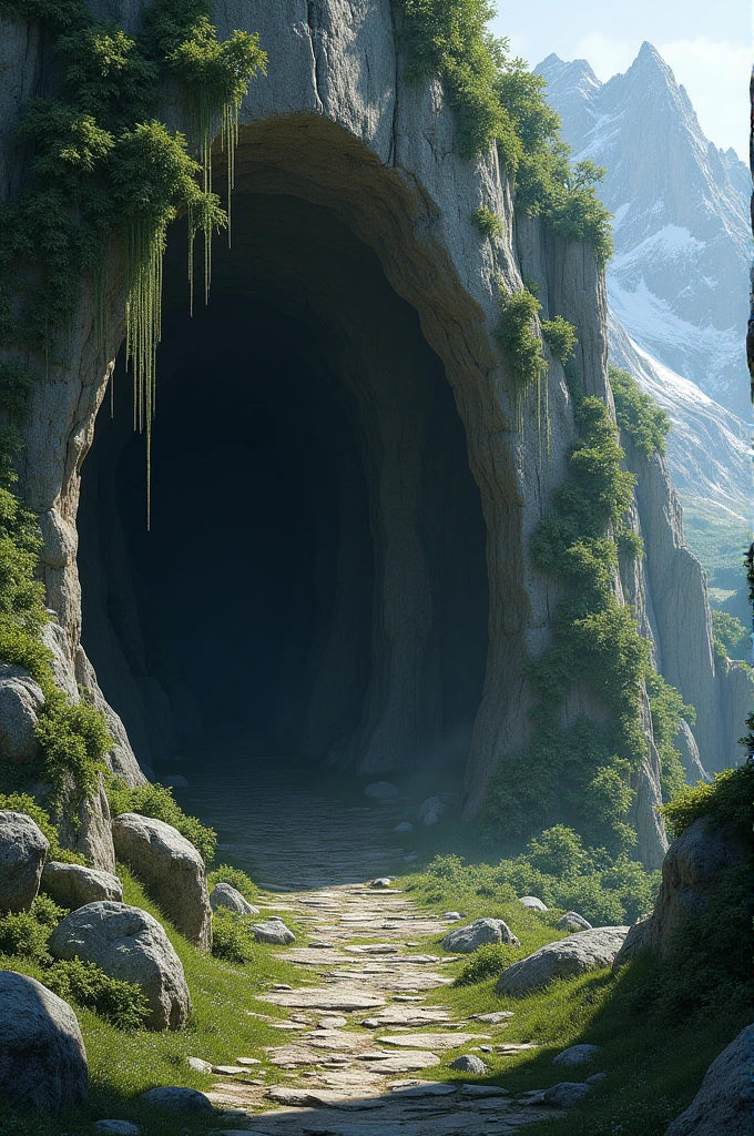 A stone cave