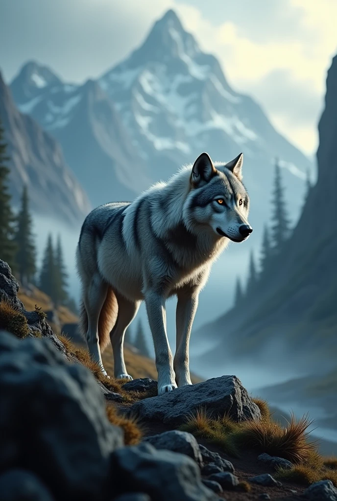 A lone wolf 