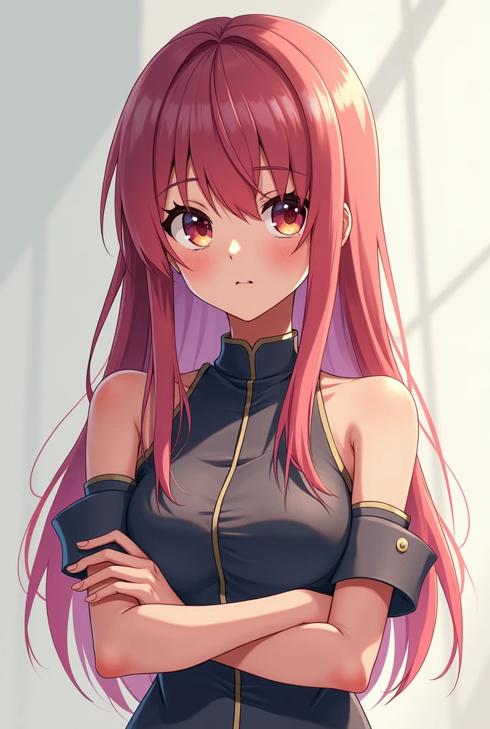 Anime girl with arms crossed