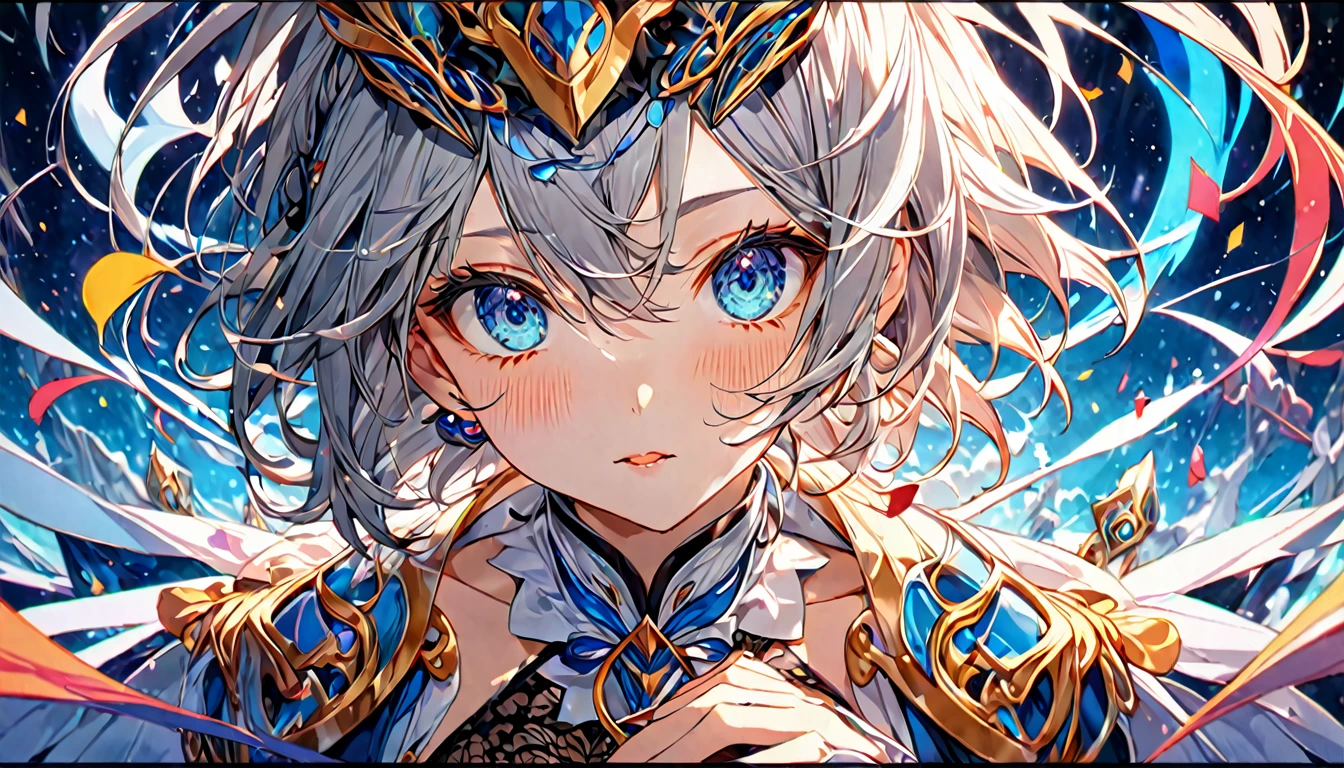 **371. One person。マーブル模Mr.の擬人化。A symbol of beauty and complexity。Cowboy shot or close-up。
masterpiece, best quality, ultra detailed (Detailed fingers), (Emotional), (Breathtakingly beautiful),
(main part: 1.2 Whole body。), (Anime Style), (Very detailed), (マーブル模Mr.擬人化),
(超High resolution, High resolution), (8k), (High resolution: 1.2), (Complex and beautiful: 1.2)**
- background: カラフルなマーブル模Mr.が広がる抽象的な背景。
- character: Young woman, around 1、流れるようなカラフルな模Mr.のドレスを着用。
-pose: 動きの中で模Mr.が変わり続けるような姿。
-expression: Complex and multifaceted expressions、模Mr.に隠された神秘。
- Effects: ドレスや髪がマーブル模Mr.で溶け込み、Changes with movement。
-color: Mr.々A vibrant color palette with a mix of colors。