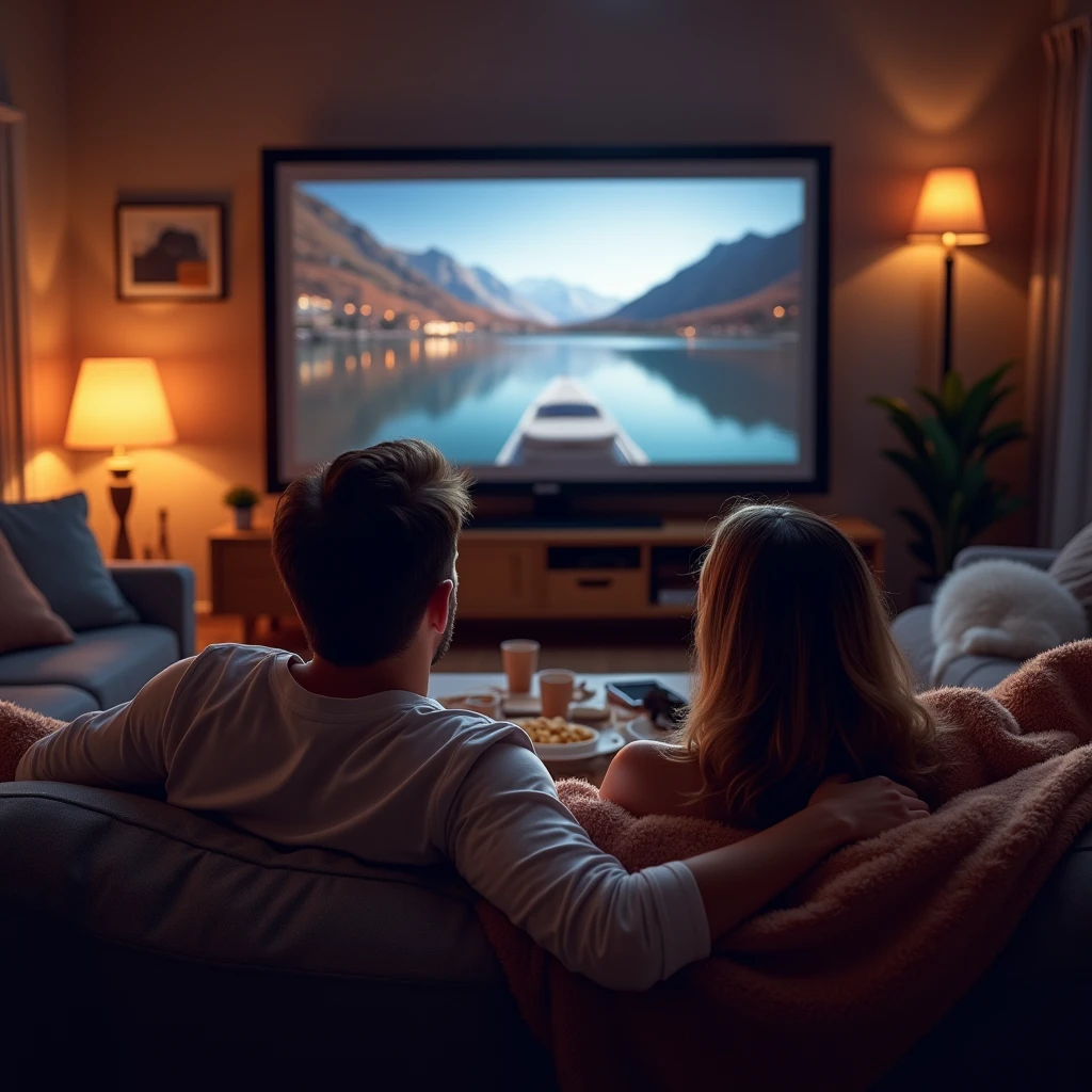 Movie night at home