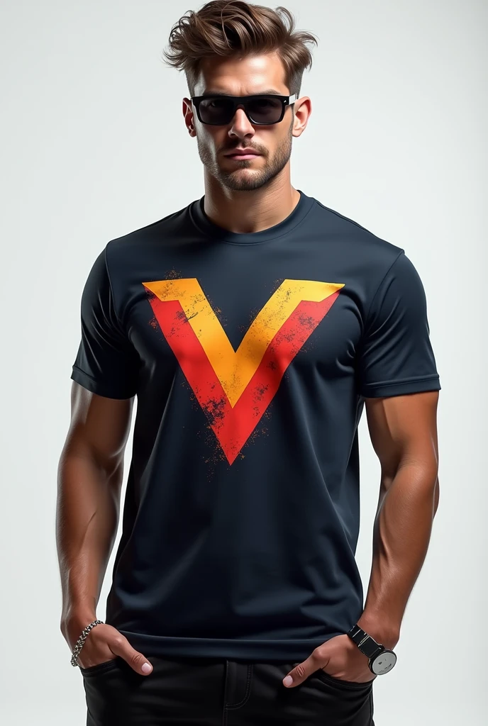 Volt logo shirt with male body mockup