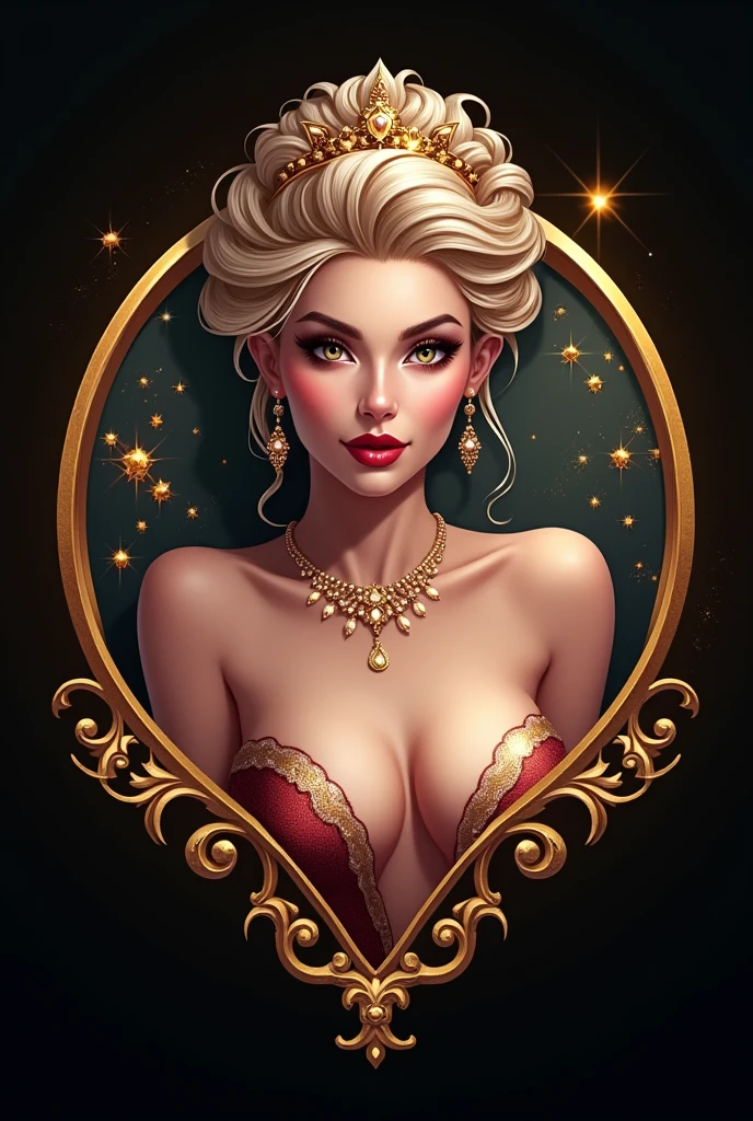 Create a logo for an online casino platform named fortune queen using a girl 
Nice one... Create more like this
