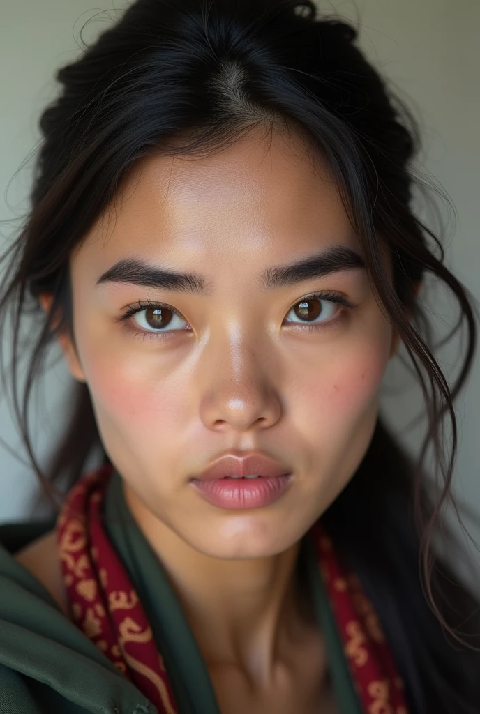 What do Kazakh eyebrows look like?