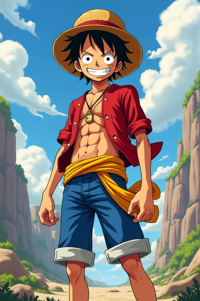 Un personnage d’animé qui ressemble a luffy