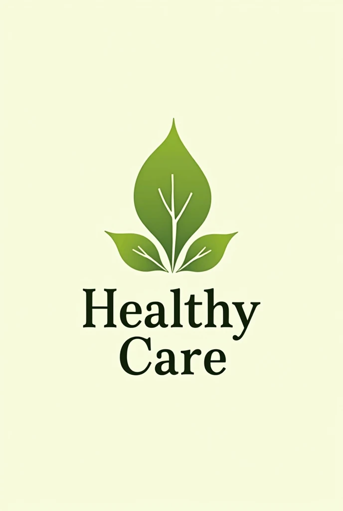 A logo for a tortilla made from corn and matcha, The brand is called healthy care