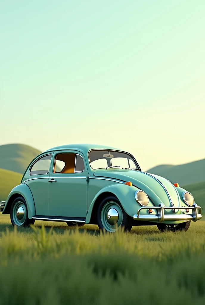 Volkswagen Beetle wallpaper without driver. 

