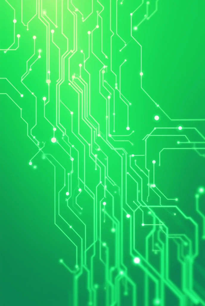 a 2D drawing of a green electrical circuit with white details, the details are just the lines that pass through the circuit and nothing more, but with a lot of lines