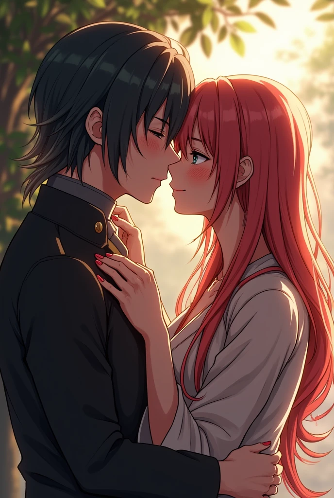 Tomioka and Mitsuri have an intimate moment