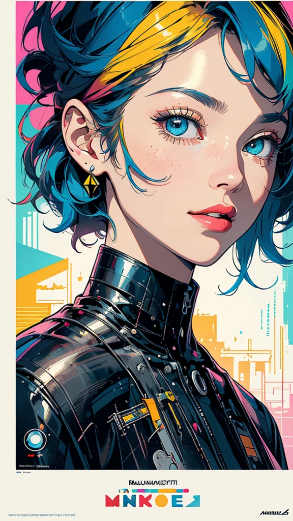 (((masterpiece, highest quality))),(((solo:1.2))),(((1girl:1.2))),32k wallpaper, very detailed, poster, vintage science fiction,(((((geometric cinematic movie poster))))),(((((bauhaus))))), shape,(((abstract))),(mid century modern),movie poster,(((((portfolio))))),(((((Close-up))))),(((((bust up))))),((((more various angle)))),(((highlight))),((((heterochromia)))),(((complete detailed face))),(((detailed futuristic machine))),(((most complecated machine))),unlimited colorful color scheme,(((Absolutely mechanic background)))