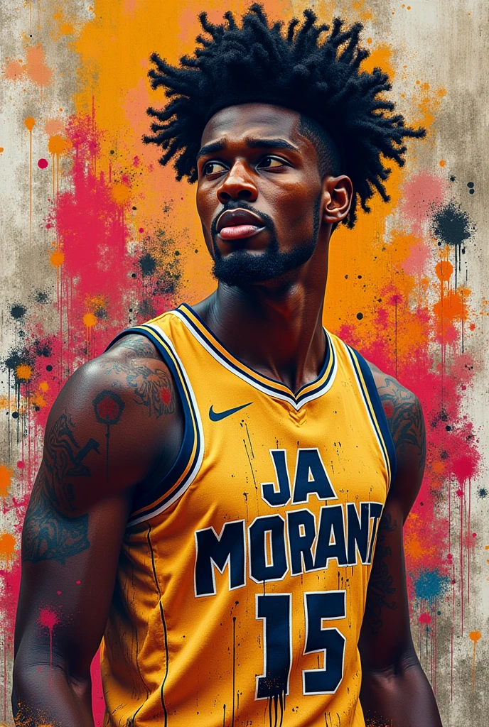 A graffiti bomb style that says ja morant
