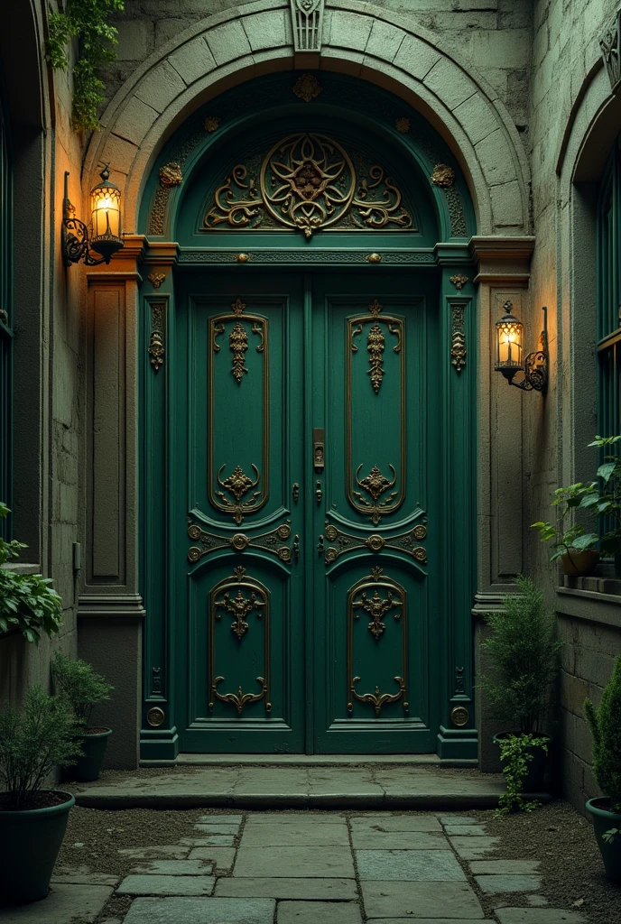door with the smell of wormwood in the apartment where the city witch lives