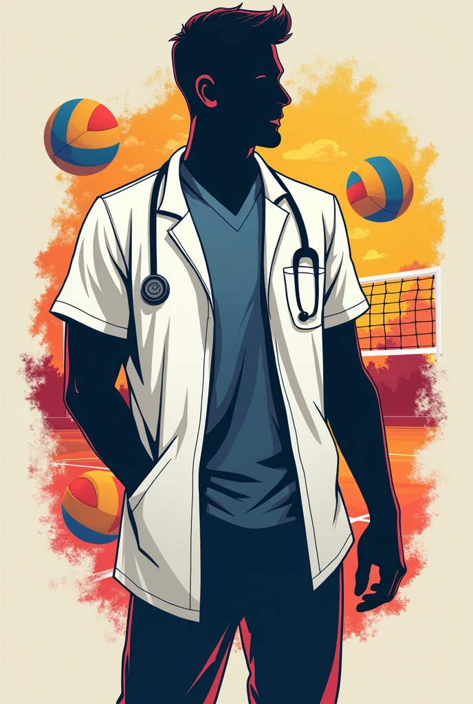 Unisex veterinary style volleyball shirt
