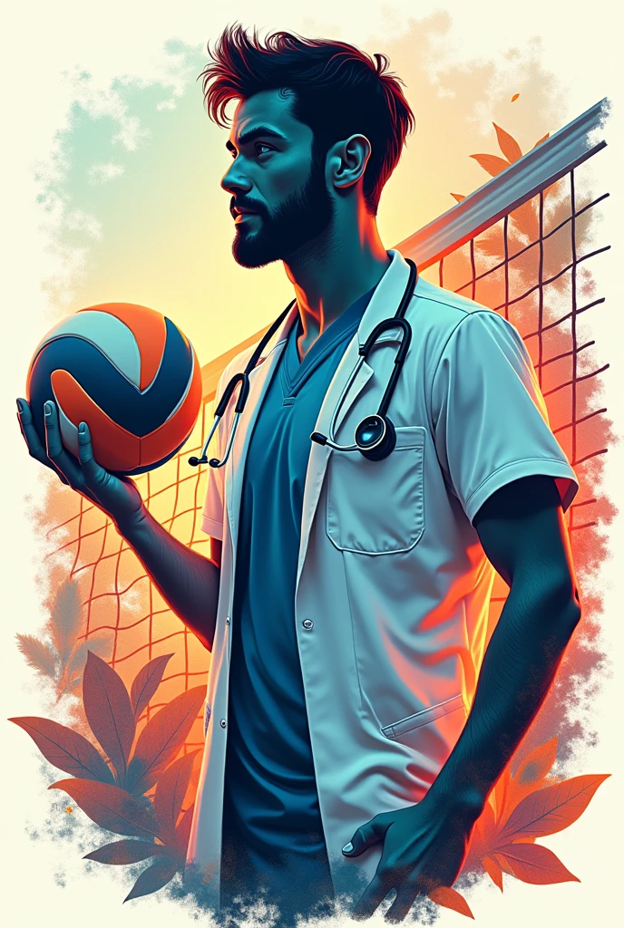 Unisex veterinary style volleyball shirt
