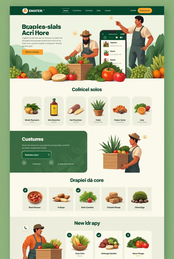 I am writing a project about the use of an application that brings rural producers together, customers and the Federal government. I need you to create an illustration based on this methodology: first step, the study was carried out at EMATER, from the city of Itaja/rn; through a questionnaire, EMATER informed who the rural producers are, where they produce and what they produce. The second step, a questionnaire was applied to the population, who showed openness to using an application to purchase agricultural and livestock products.