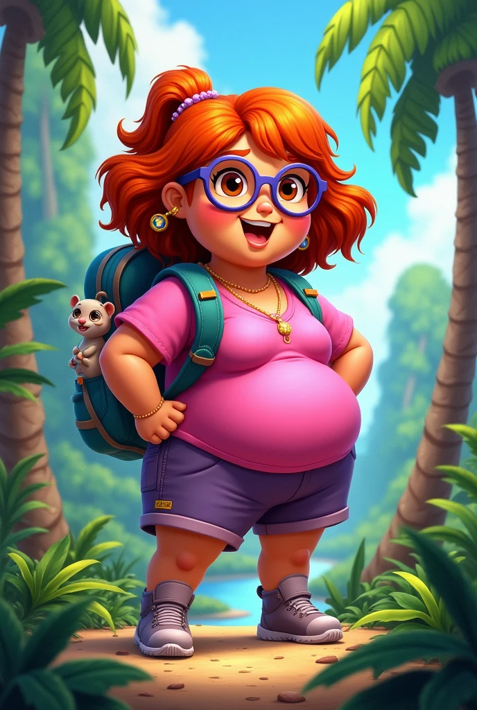 Dora the fat explorer with glasses