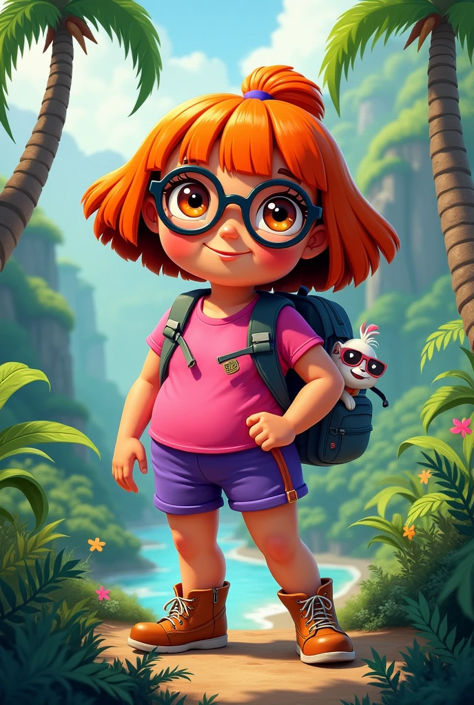 Dora the fat explorer with glasses 
