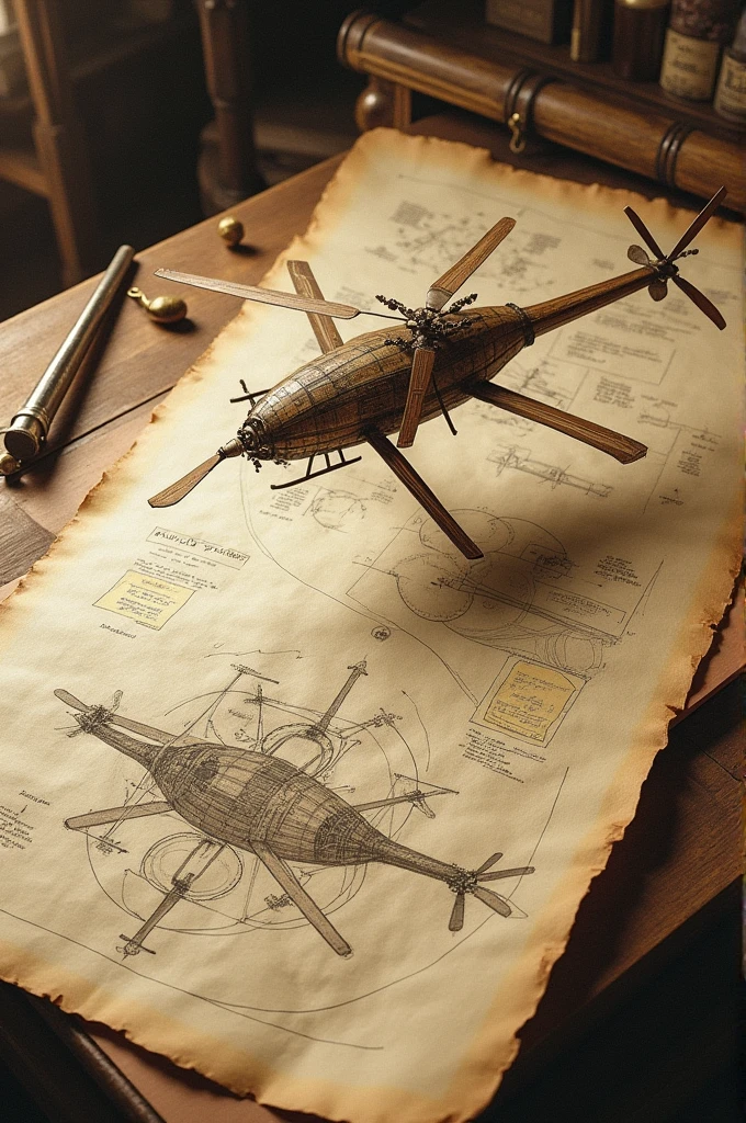 Leonardo da Vinci sketched designs for a helicopter 400 years before it was even invented!"