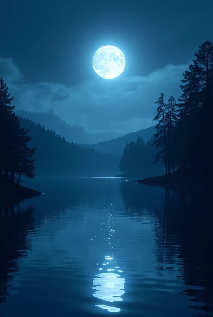 Lake at night