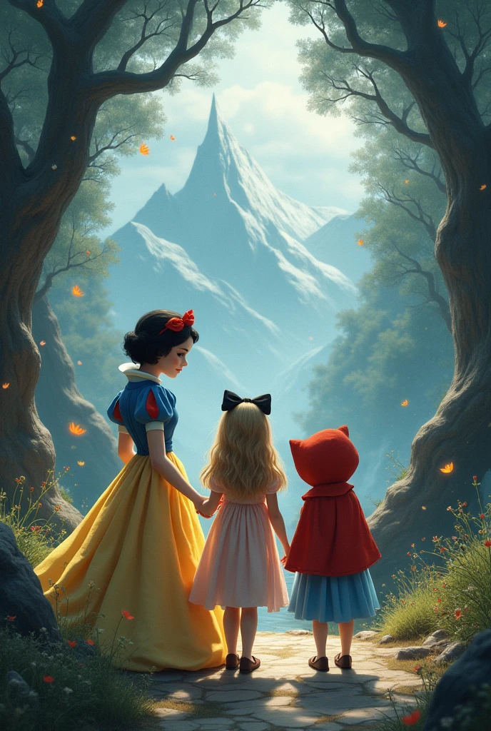 snow white, little red riding hood, alice, d