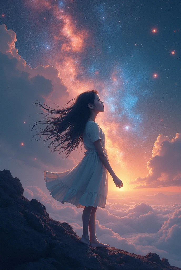 A girl in the galaxy