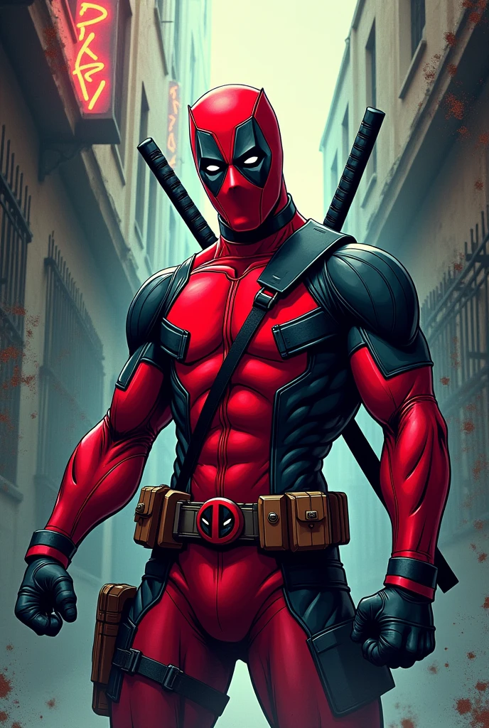 dead pool graphic art