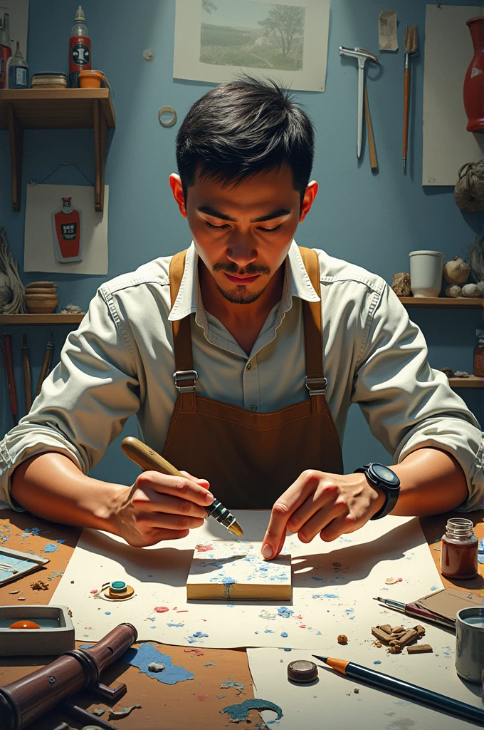 Create an image demonstrating the work  