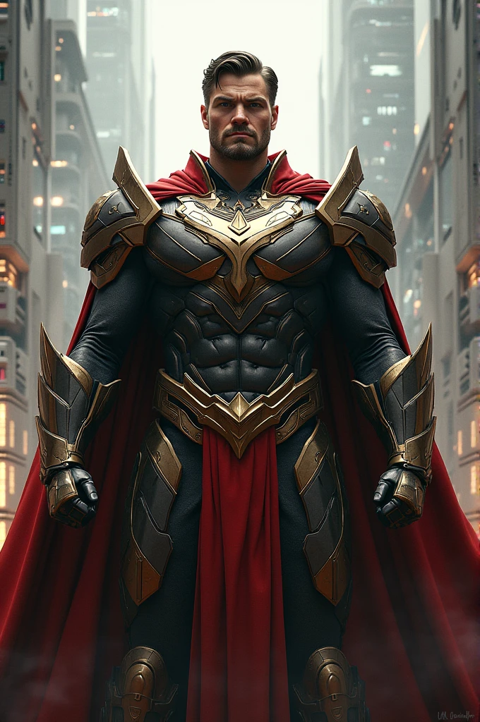 A superhero with characteristics of an imperial leader