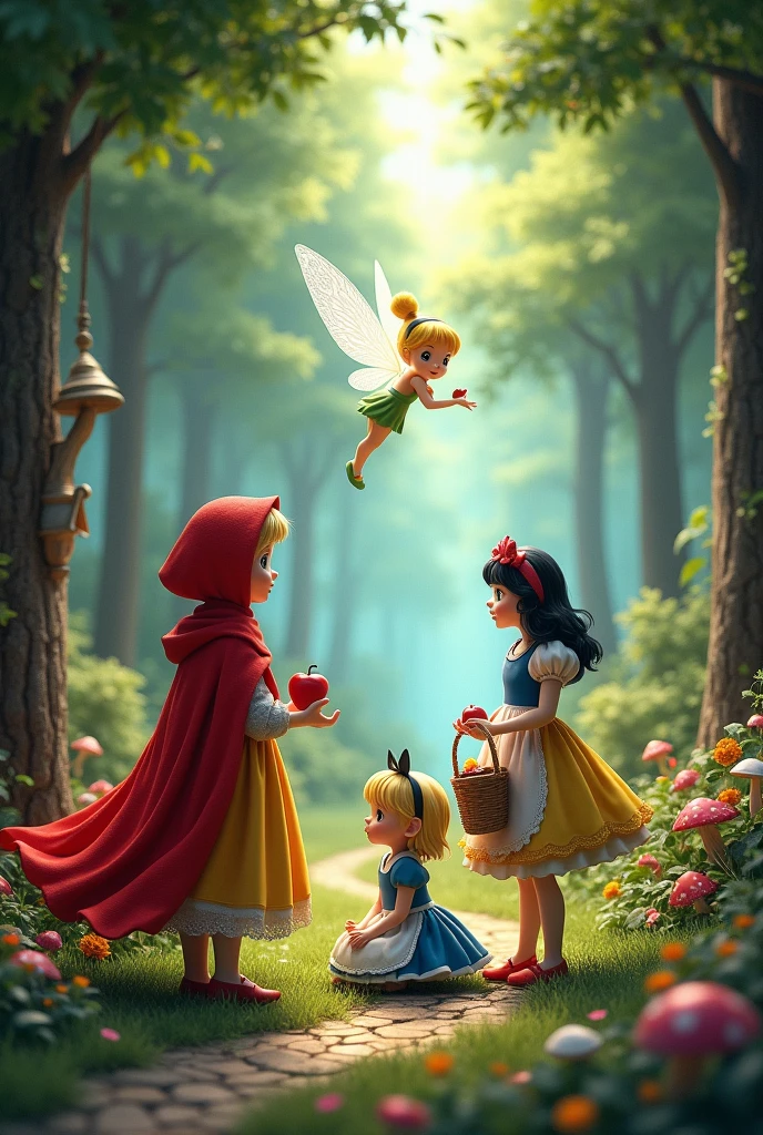 little red riding hood, snow white, alice, FAIRY TINKERNEL