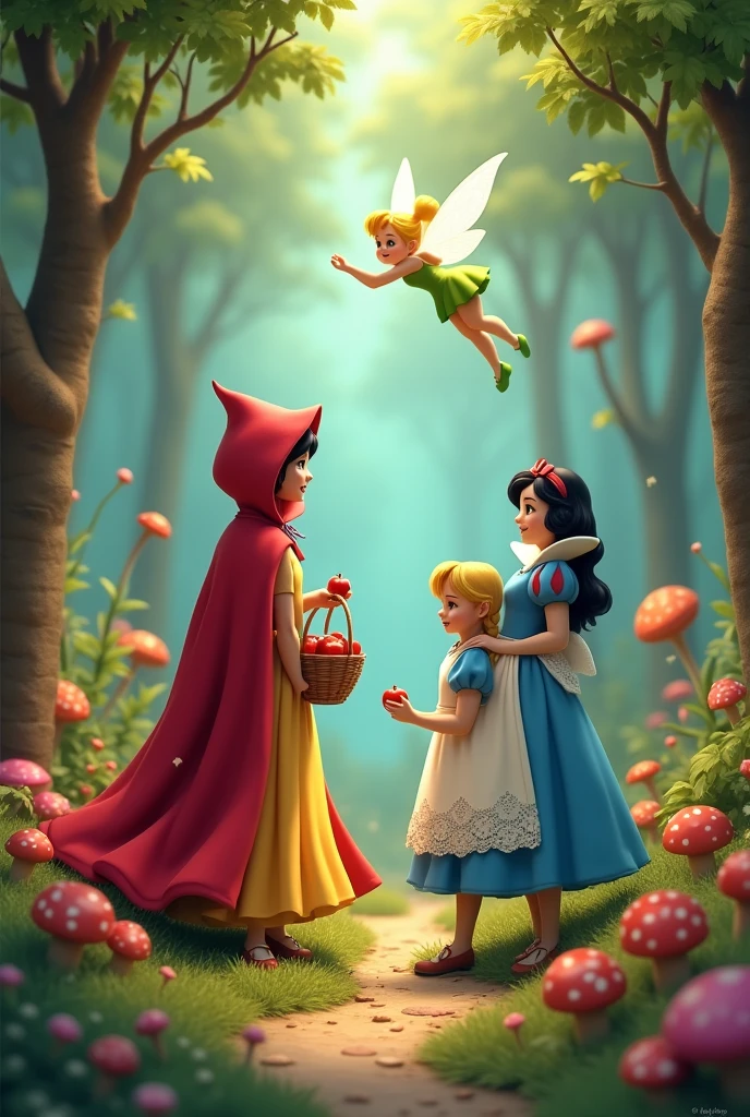 little red riding hood, snow white, alice, FAIRY TINKERNEL