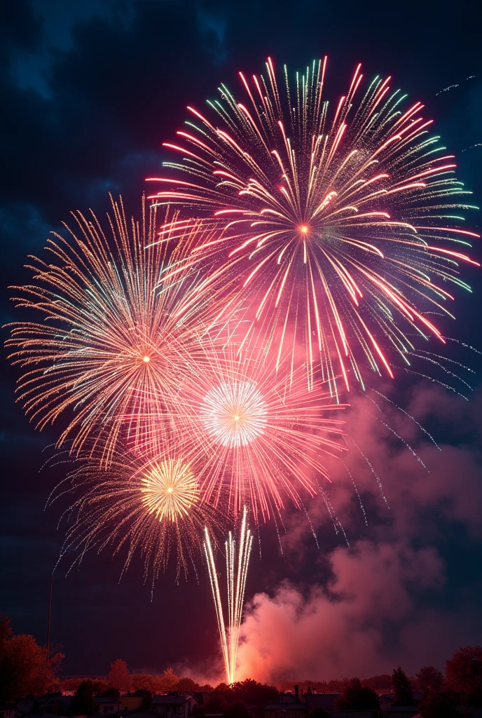 Colorful fireworks