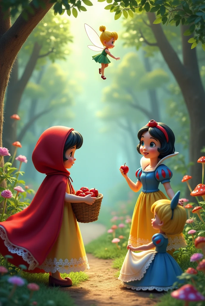 little red riding hood, snow white, alice, FAIRY TINKERNEL 